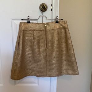 Banana Republic Metallic Gold Skirt